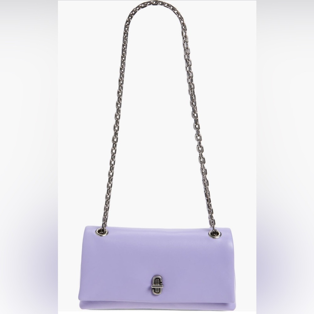 Marc Jacobs The Dual Chain Strap Mini Bag Purple Shoulder Bag, Dust Bag NWT
